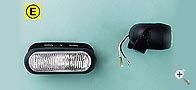 Pair clear lens projectors Venus 155x60