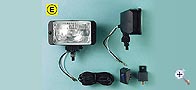 Pair driving projectors clear lens 145x80 mm
