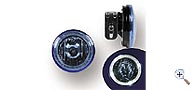 Angel-Eyes, pair halogen driving lights 102 mm with Led position light 