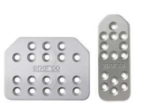 Sparco Piuma pedal set - automatic silver