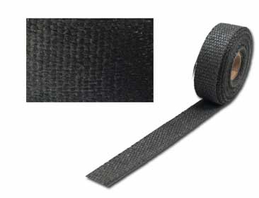 Exhaust insulation wrap 25mm x 15mt graphite black