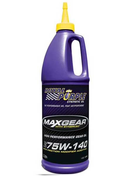 Gear and differential fluid 75W140 0.946 Lt Max Gear by Royal Purple
