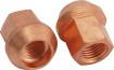 Copper nut 12x1.25 thread 19mm hex conical