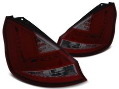 Coppia Fanali posteriori LED fume rossi con barre LED